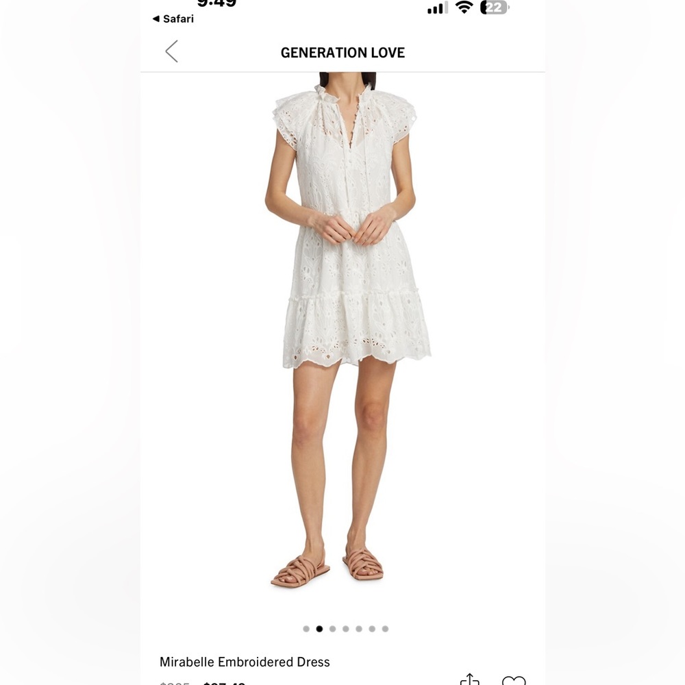 Generation Love Mirabelle EMB Candy Pink Dress - NWT